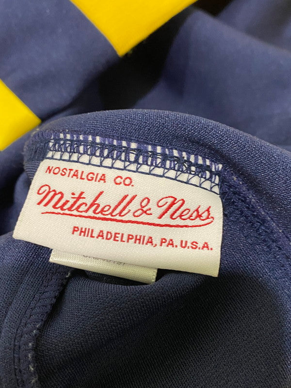 【中古品】【メンズ】  MITCHELL&NESS ミッチェルアンドネス MICHIGAN TRACK JACKET トラックジャケット アウター 142-250105-AS-29-min カラー：ネイビー/イエロー 万代Net店