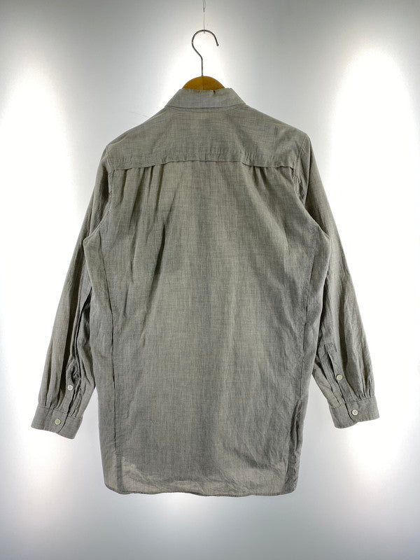 【中古品】【メンズ】 DOCKING SHIRT ドッキングシャツ トップス 長袖シャツ 140-240919-jt-01-min サイズ：1 カラー：グレー 万代Net店