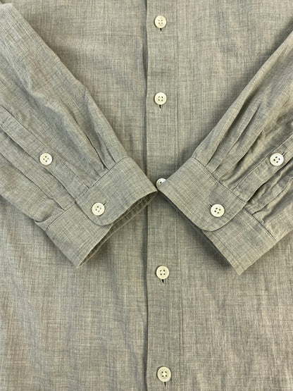 【中古品】【メンズ】 DOCKING SHIRT ドッキングシャツ トップス 長袖シャツ 140-240919-jt-01-min サイズ：1 カラー：グレー 万代Net店