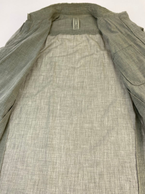 【中古品】【メンズ】 DOCKING SHIRT ドッキングシャツ トップス 長袖シャツ 140-240919-jt-01-min サイズ：1 カラー：グレー 万代Net店