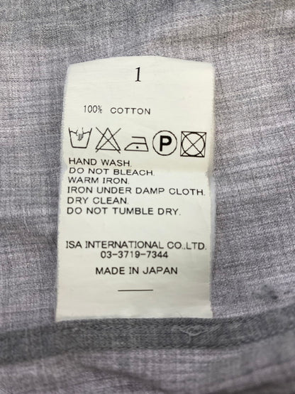 【中古品】【メンズ】 DOCKING SHIRT ドッキングシャツ トップス 長袖シャツ 140-240919-jt-01-min サイズ：1 カラー：グレー 万代Net店