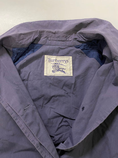 【現状渡し品】【メンズ】 Burberrys バーバリーズ TRENCH COAT トレンチコート アウター 141-240926-yn-28-min カラー：青紫 万代Net店