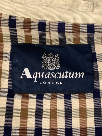 【現状渡し品】【メンズ】 Aquascutum アクアスキュータム  COTTON JACKET コットンジャケット アウター 141-241004-me-15-min サイズ：12 REG カラー：ベージュ 万代Net店