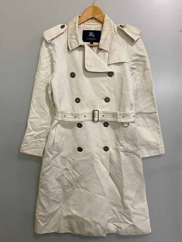 【現状渡し品】【メンズ】 BURBERRY バーバリー TRENCH COAT トレンチコート アウター 141-240926-yn-26-min カラー：ホワイト 万代Net店