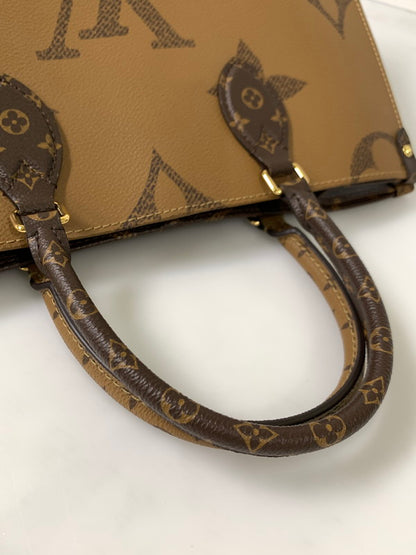 【中古美品】【レディース】 LOUIS VUITTON ルイ・ヴィトン モノグラム ジャイアント オンザゴーMM M45321 ハンドバッグ トートバッグ カバン 179-240920-yn-01-min カラー：ブラウン系 万代Net店