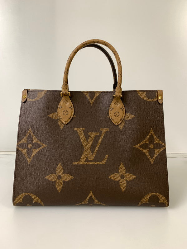 【中古美品】【レディース】 LOUIS VUITTON ルイ・ヴィトン モノグラム ジャイアント オンザゴーMM M45321 ハンドバッグ トートバッグ カバン 179-240920-yn-01-min カラー：ブラウン系 万代Net店