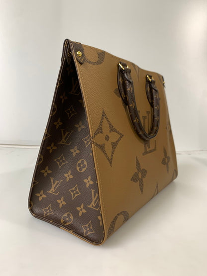 【中古美品】【レディース】 LOUIS VUITTON ルイ・ヴィトン モノグラム ジャイアント オンザゴーMM M45321 ハンドバッグ トートバッグ カバン 179-240920-yn-01-min カラー：ブラウン系 万代Net店