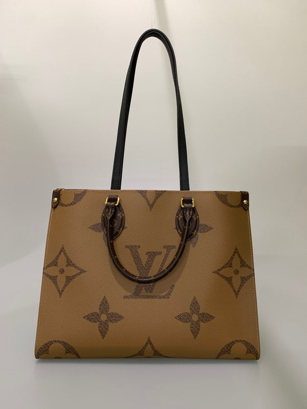 【中古美品】【レディース】 LOUIS VUITTON ルイ・ヴィトン モノグラム ジャイアント オンザゴーMM M45321 ハンドバッグ トートバッグ カバン 179-240920-yn-01-min カラー：ブラウン系 万代Net店