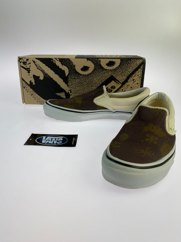 【中古品】【メンズ】  UNDER CONER アンダーカバー × VANS バンズ V98-Z528 01SS ARCHVE MONOGRAM SLIP-ON 靴 シューズ スニーカー SNEAKERS 162-240921-ks-04-min サイズ：27cm カラー：ブラウン系 万代Net店