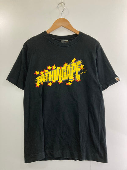 【中古品】【メンズ】 A BATHING APE アベイシングエイプ 90S STAR LOGO SS TEE 半袖 142-240922-AS-25-min カラー：ブラック 万代Net店