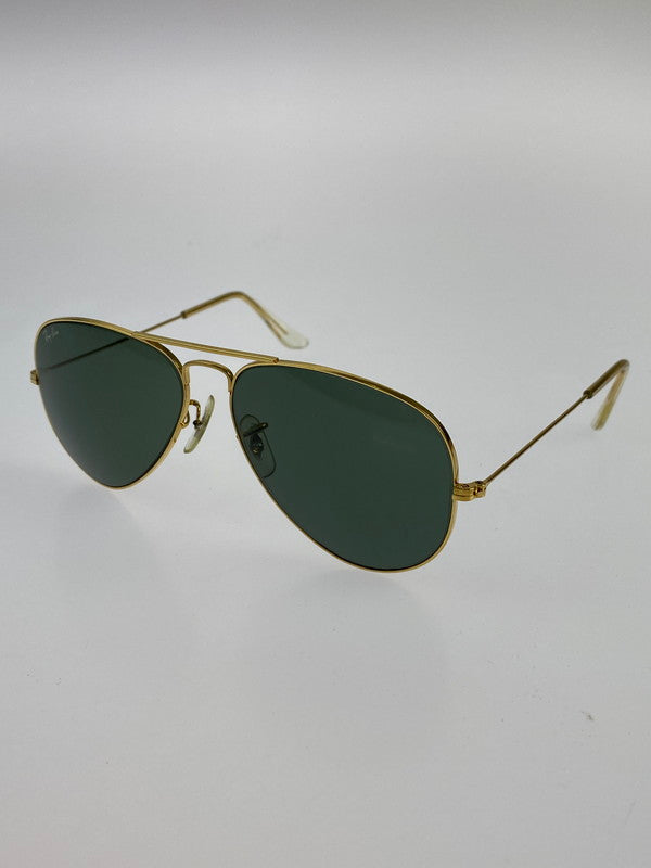 【中古品】【メンズ】 Ray-Ban レイバン B&L社ボシュロム製 L0205 USA製 70-80 SAVIATERSUNGLASSES ティアドロップ サングラス 203-241005-ab-6-min サイズ：58□14 カラー：フレーム：ゴールド、レンズ：グレー 万代Net店