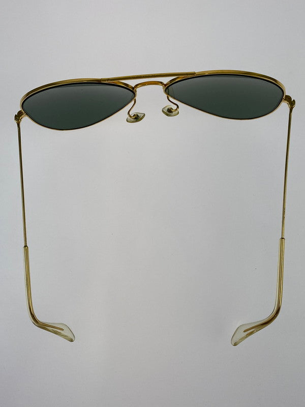 【中古品】【メンズ】 Ray-Ban レイバン B&L社ボシュロム製 L0205 USA製 70-80 SAVIATERSUNGLASSES ティアドロップ サングラス 203-241005-ab-6-min サイズ：58□14 カラー：フレーム：ゴールド、レンズ：グレー 万代Net店