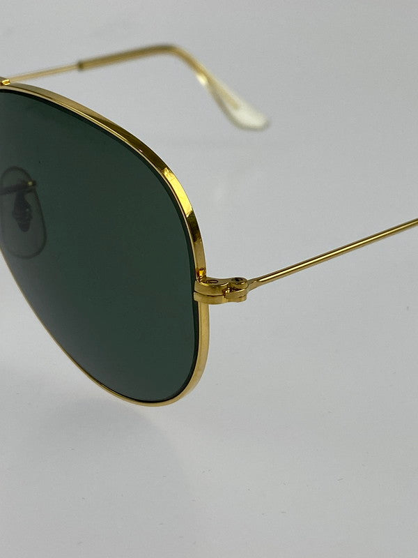 【中古品】【メンズ】 Ray-Ban レイバン B&L社ボシュロム製 L0205 USA製 70-80 SAVIATERSUNGLASSES ティアドロップ サングラス 203-241005-ab-6-min サイズ：58□14 カラー：フレーム：ゴールド、レンズ：グレー 万代Net店