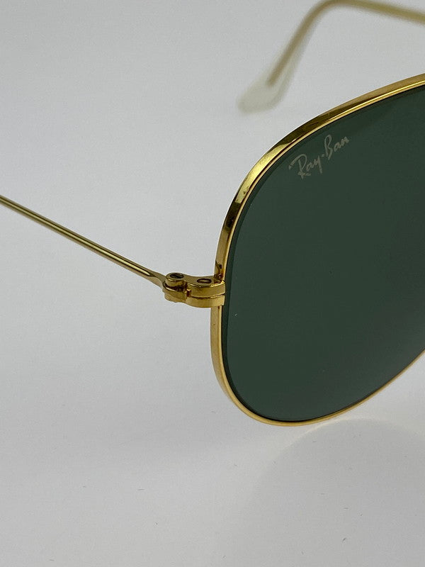 【中古品】【メンズ】 Ray-Ban レイバン B&L社ボシュロム製 L0205 USA製 70-80 SAVIATERSUNGLASSES ティアドロップ サングラス 203-241005-ab-6-min サイズ：58□14 カラー：フレーム：ゴールド、レンズ：グレー 万代Net店