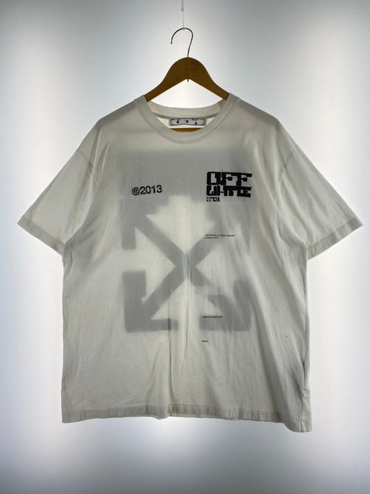 【中古品】【メンズ】 OFF-WHITE オフホワイト 21SS TECH MARKER OVERSIZE TEE テックマーカー オーバーサイズ Tシャツ 半袖トップス 142-240923-me-04-min サイズ：S カラー：ホワイト 白 万代Net店