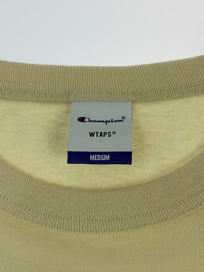 【中古品】【メンズ】 WTAPS ダブルタップス × CHAMPION チャンピオン C8-U421 21AW LS TEE 長袖Tシャツ トップス 142-240923-me-03-min サイズ：M カラー：ベージュ 万代Net店