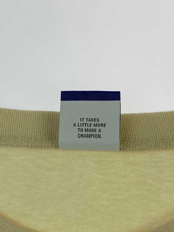 【中古品】【メンズ】 WTAPS ダブルタップス × CHAMPION チャンピオン C8-U421 21AW LS TEE 長袖Tシャツ トップス 142-240923-me-03-min サイズ：M カラー：ベージュ 万代Net店