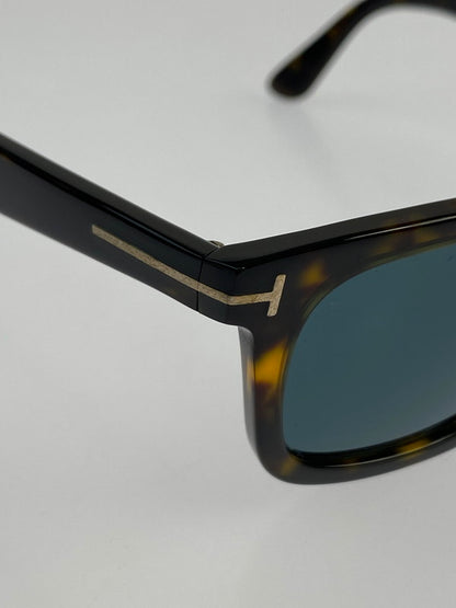 【中古品】TOM FORD トムフォード TF817 DARIOWELLINGTON SUNGLASSES サングラス 203-241005-ab-1-min サイズ：53□21 145 カラー：フレーム：デミ、レンズ：ブルー 万代Net店