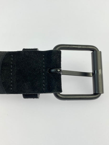 【現状渡し品】【メンズ】  CARHARTT WIP カーハート ダブリューアイピー イタリア製 SUEDE BELT スエードレザーベルト　 205-241004-ab-13-min サイズ：M 90cm カラー：ブラック 万代Net店