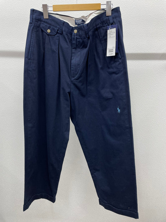 【中古品】【メンズ】 POLO RALPH LAUREN ポロ・ラルフローレン  FOR BEAMS 11-23-1761-770 COTTON TWILL 2-PLEAT BIG CHINO PANTS 151-250108-NK-19-yok カラー：ネイビー系 万代Net店