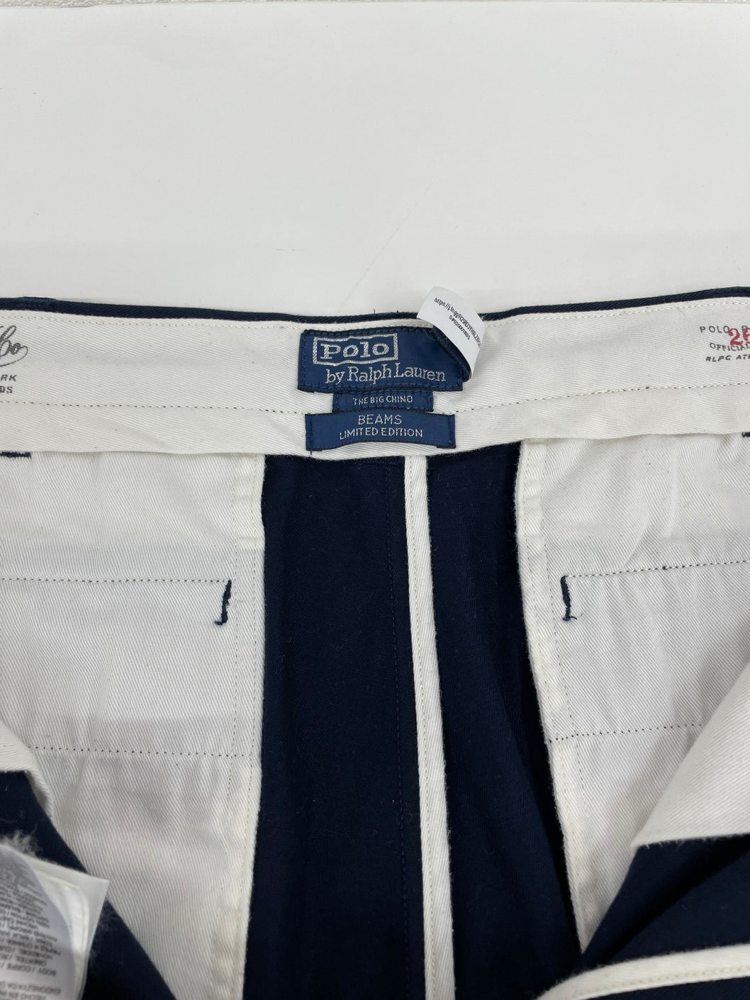 【中古品】【メンズ】 POLO RALPH LAUREN ポロ・ラルフローレン  FOR BEAMS 11-23-1761-770 COTTON TWILL 2-PLEAT BIG CHINO PANTS 151-250108-NK-19-yok カラー：ネイビー系 万代Net店