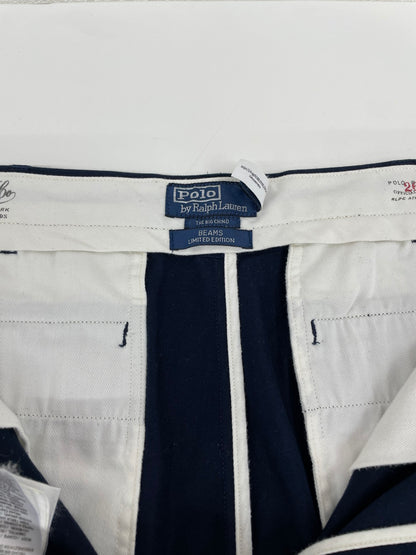 【中古品】【メンズ】 POLO RALPH LAUREN ポロ・ラルフローレン  FOR BEAMS 11-23-1761-770 COTTON TWILL 2-PLEAT BIG CHINO PANTS 151-250108-NK-19-yok カラー：ネイビー系 万代Net店