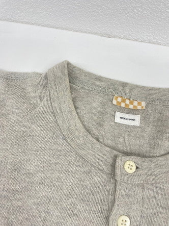 【中古品】【メンズ/レディース】 VISVIM ビズビム 0119205009008 19AW SUBLIG RIBS HENLEY L/S　長袖シャツ 142-241105-NK-4-yok サイズ：3 カラー：グレー系 万代Net店