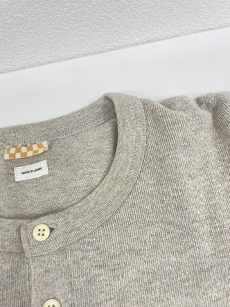 【中古品】【メンズ/レディース】 VISVIM ビズビム 0119205009008 19AW SUBLIG RIBS HENLEY L/S　長袖シャツ 142-241105-NK-4-yok サイズ：3 カラー：グレー系 万代Net店