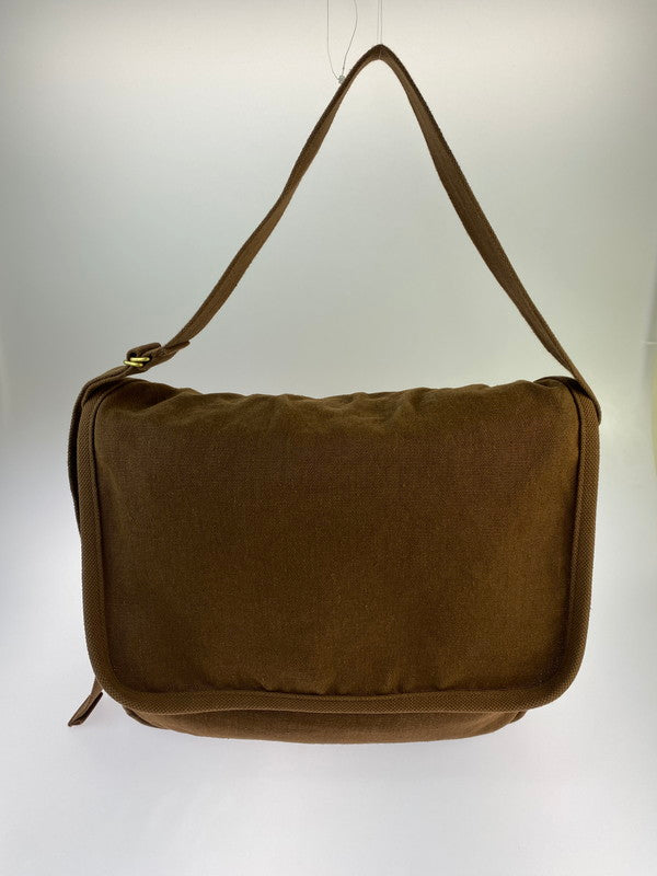 【中古品】【メンズ】  COMOLI コモリ Z01-07002 HEMPDUCK SHOULDER BAG ヘンプダック ショルダーバッグ カバン 鞄 188-240929-ab-13-min サイズ：約50×43.5×15.5cm カラー：ブラウン 万代Net店