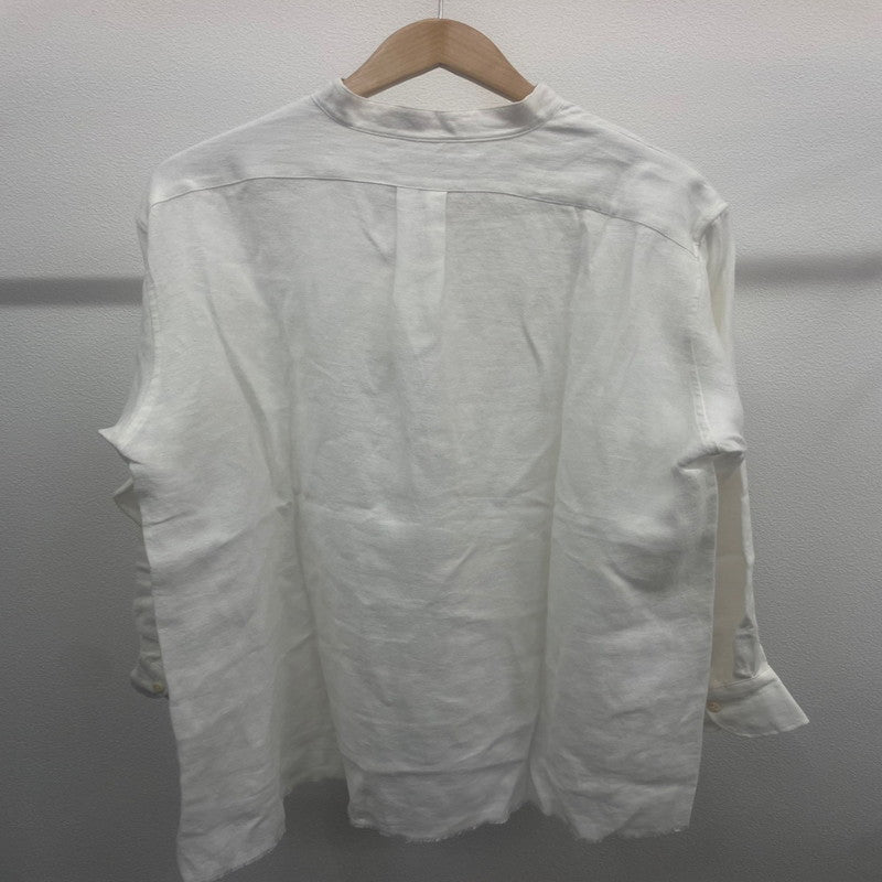 【中古美品】【メンズ】  MAATEE＆SONS MT4103-0605 24SS LINEN ジョーゼット フリンジSHIRTS　シャツ 140-241115-NK-06-yok サイズ：2 カラー：ホワイト系 万代Net店