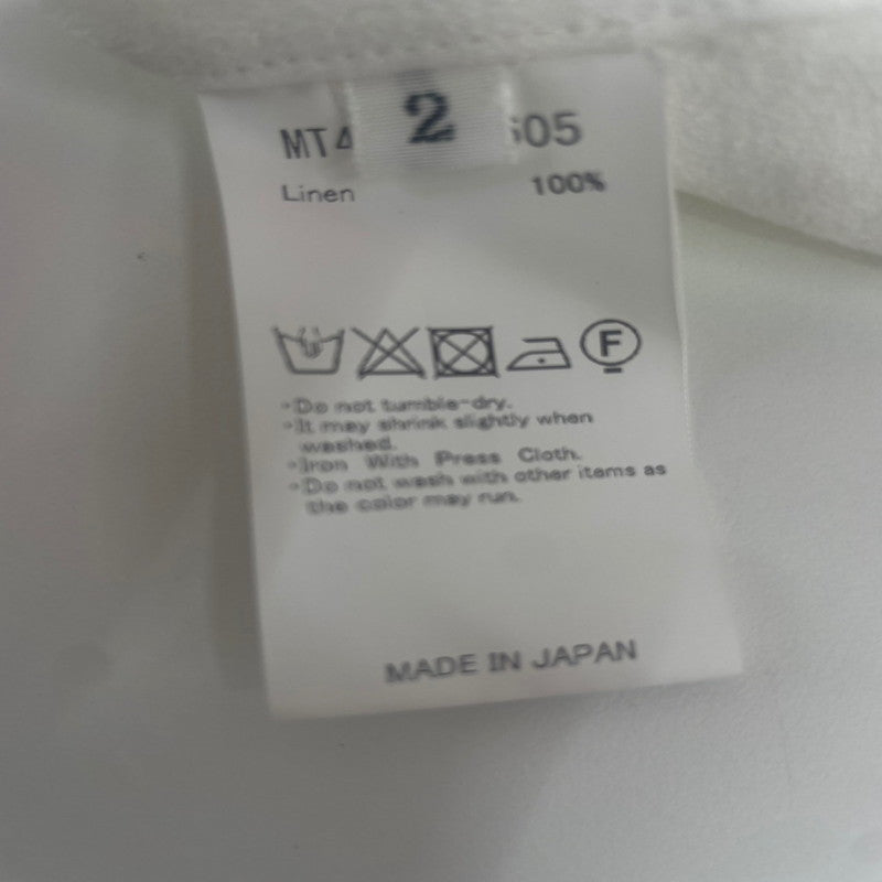 【中古美品】【メンズ】  MAATEE＆SONS MT4103-0605 24SS LINEN ジョーゼット フリンジSHIRTS　シャツ 140-241115-NK-06-yok サイズ：2 カラー：ホワイト系 万代Net店