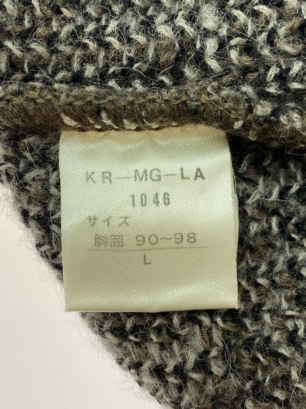 【中古品】【メンズ】  MADAME GUILLAUME 80's PAISLEY WOOL KNIT SWEATER ウール ニット セーター トップス 146-240924-yn-20-min サイズ：L カラー：ブラウン系 万代Net店