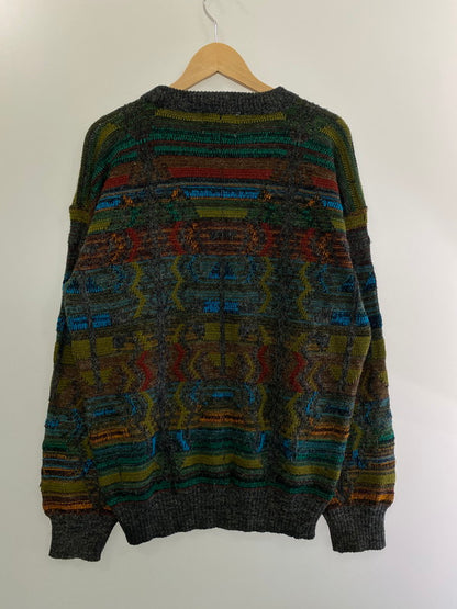 【中古品】【メンズ】  OH! COLLECTION 80-90's 3D KNIT SWEATER ニット セーター トップス 146-240924-yn-18-min サイズ：L カラー：マルチカラー 万代Net店