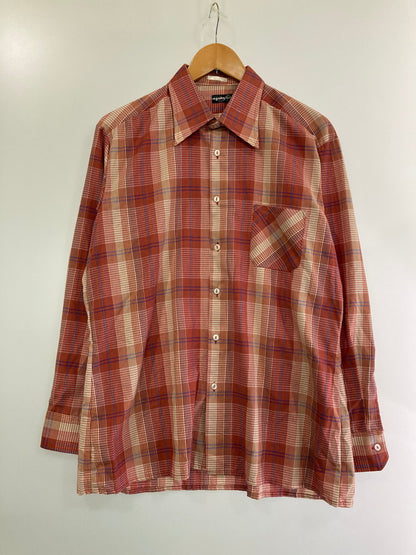 【中古品】【メンズ】  REGATTA STYLE レガッタ 70S CHECK SHIRT チェックシャツ トップス 146-241010-ks-31-min サイズ：不明 カラー：レッド 万代Net店