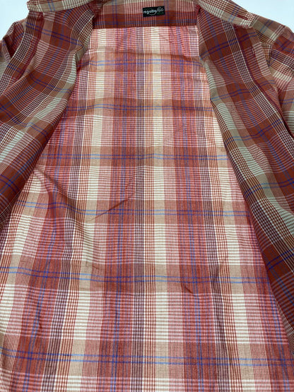 【中古品】【メンズ】  REGATTA STYLE レガッタ 70S CHECK SHIRT チェックシャツ トップス 146-241010-ks-31-min サイズ：不明 カラー：レッド 万代Net店