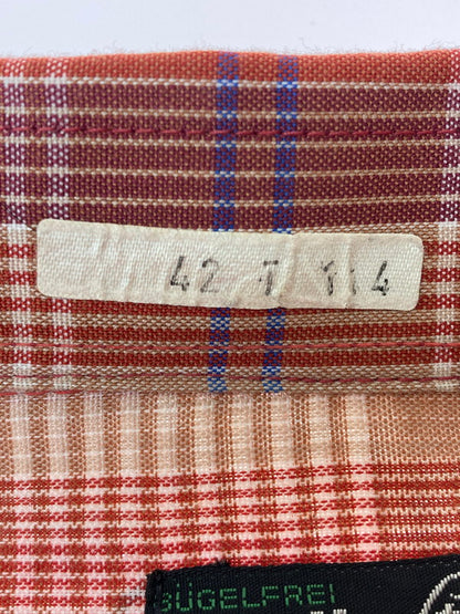 【中古品】【メンズ】  REGATTA STYLE レガッタ 70S CHECK SHIRT チェックシャツ トップス 146-241010-ks-31-min サイズ：不明 カラー：レッド 万代Net店