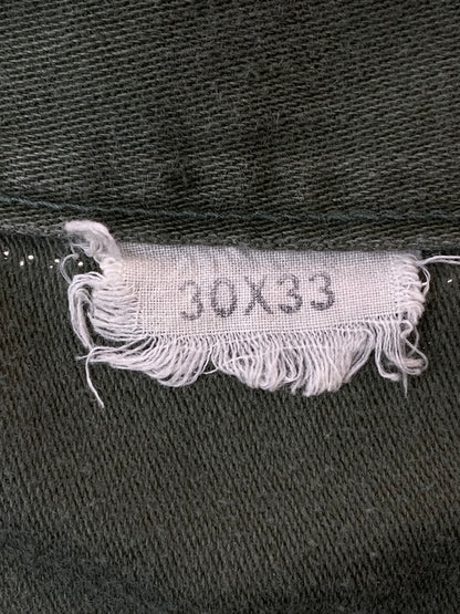 【中古品】【メンズ】 U.S.ARMY ユーエスアーミー CONTRACT.9182 60-70S REMAKE COTTON SATEEN BAKER PANTS ボトムス 157-240925-AS-38-min サイズ：サイズ 30×33 カラー：オリーブ 万代Net店