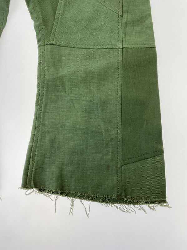 【中古品】【メンズ】 U.S.ARMY ユーエスアーミー CONTRACT.9182 60-70S REMAKE COTTON SATEEN BAKER PANTS ボトムス 157-240925-AS-38-min サイズ：サイズ 30×33 カラー：オリーブ 万代Net店