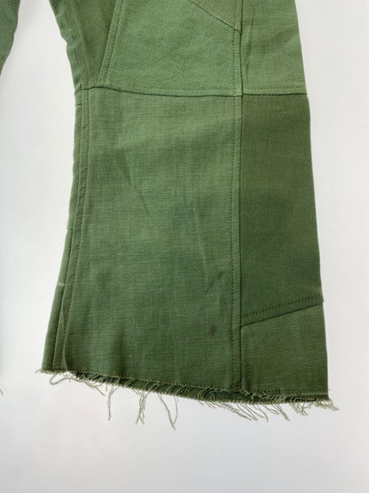 【中古品】【メンズ】 U.S.ARMY ユーエスアーミー CONTRACT.9182 60-70S REMAKE COTTON SATEEN BAKER PANTS ボトムス 157-240925-AS-38-min サイズ：サイズ 30×33 カラー：オリーブ 万代Net店