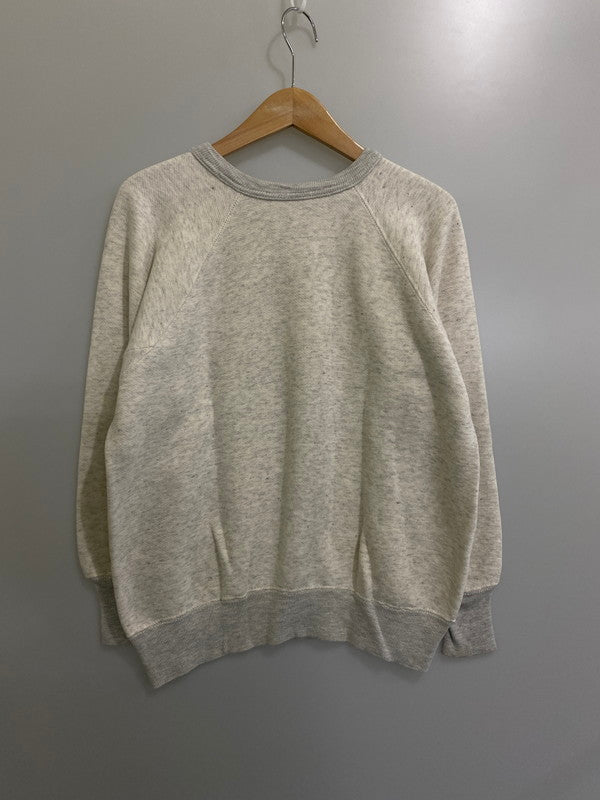 【中古品】【メンズ】  VINTAGE 50's FLOCKING PRINTED 2-TONE RAGLAN SWEATSHIRT ヴィンテージ スウェットシャツ トレーナー トップス 146-240924-yn-14-min カラー：グレー 万代Net店