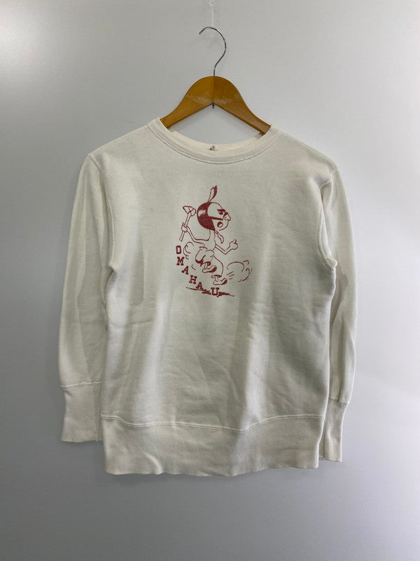 【中古品】【メンズ】  CHAMPION 50's SET-IN SLEEVE SWEATSHIRT チャンピオン スウェットシャツ トレーナー 小文字ランタグ トップス 146-240924-yn-15-min サイズ：M（38-40） カラー：ホワイト 万代Net店