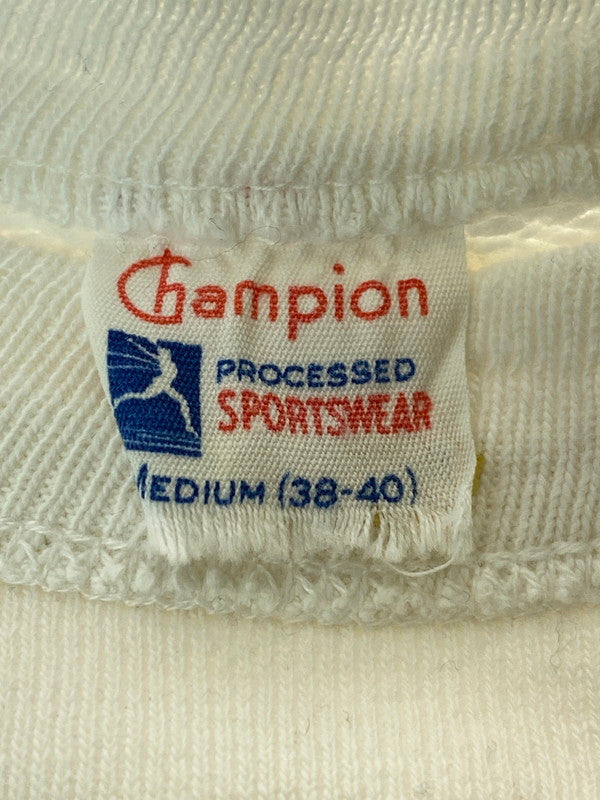 【中古品】【メンズ】  CHAMPION 50's SET-IN SLEEVE SWEATSHIRT チャンピオン スウェットシャツ トレーナー 小文字ランタグ トップス 146-240924-yn-15-min サイズ：M（38-40） カラー：ホワイト 万代Net店