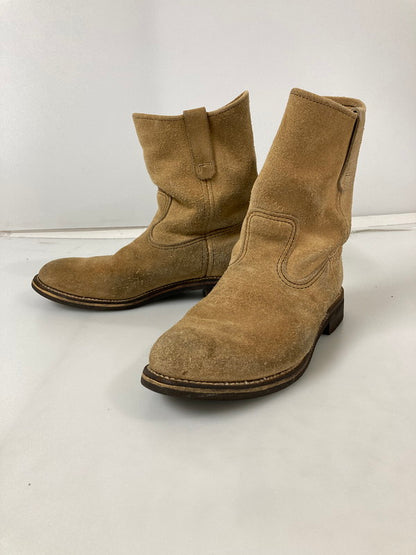 【中古品】【メンズ】 RED WING レッドウィング 縦(刺繍)羽タグ 90S"8168"ペコスブーツ 靴 シューズ ブーツ 164-240925-AS-13-min カラー：ベージュ 万代Net店