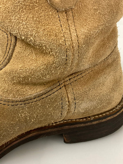 【中古品】【メンズ】 RED WING レッドウィング 縦(刺繍)羽タグ 90S"8168"ペコスブーツ 靴 シューズ ブーツ 164-240925-AS-13-min カラー：ベージュ 万代Net店