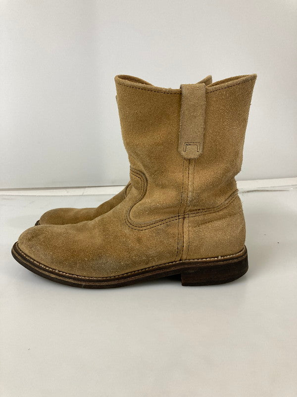 【中古品】【メンズ】 RED WING レッドウィング 縦(刺繍)羽タグ 90S"8168"ペコスブーツ 靴 シューズ ブーツ 164-240925-AS-13-min カラー：ベージュ 万代Net店