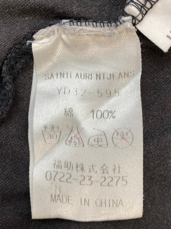 【中古品】【メンズ】 SAINTLAURENT JEANS サンローラン ジーンズ POCKET TEE ポケット ティー UK SG-11685 メンズ 半袖 Tシャツ ショートスリーブ 141-260704-hu-31-min サイズ：L カラー：ダークグレー系 万代Net店
