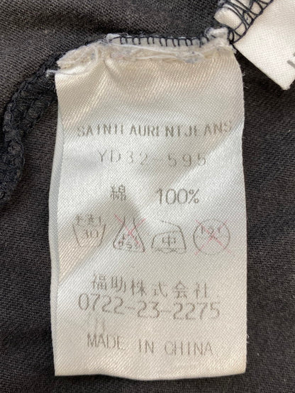 【中古品】【メンズ】 SAINTLAURENT JEANS サンローラン ジーンズ POCKET TEE ポケット ティー UK SG-11685 メンズ 半袖 Tシャツ ショートスリーブ 141-260704-hu-31-min サイズ：L カラー：ダークグレー系 万代Net店