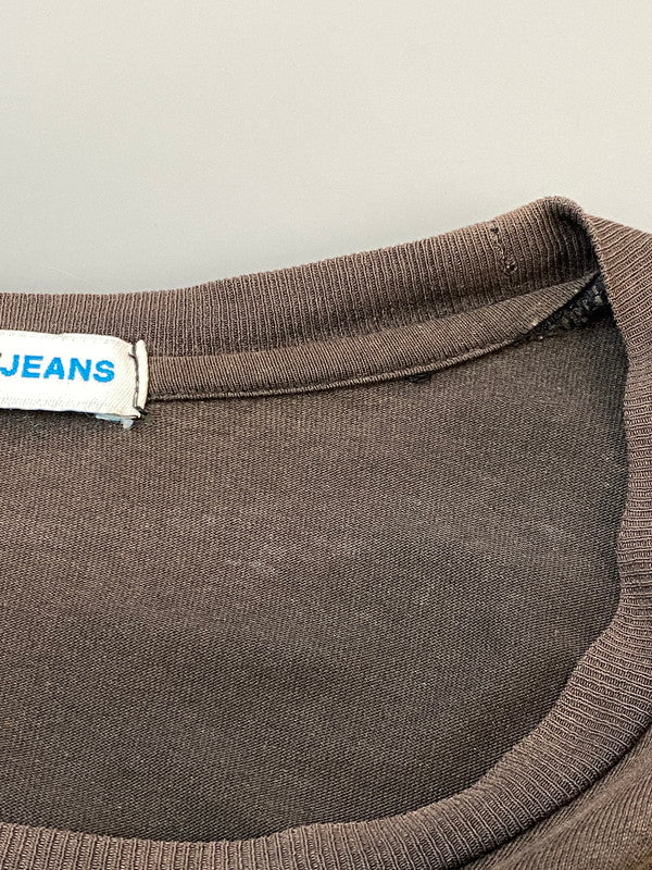 【中古品】【メンズ】 SAINTLAURENT JEANS サンローラン ジーンズ POCKET TEE ポケット ティー UK SG-11685 メンズ 半袖 Tシャツ ショートスリーブ 141-260704-hu-31-min サイズ：L カラー：ダークグレー系 万代Net店