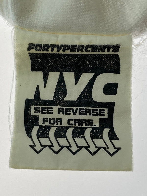 【中古品】【メンズ】  FORTY PERCENTS AGAINST RIGHTS フォーティー パーセント アゲインスト ライツ 90S PRINTED T-SHIRT プリント シャツ 半袖トップス Tシャツ 142-240924-me-05-min サイズ：M カラー：ホワイト 白 万代Net店