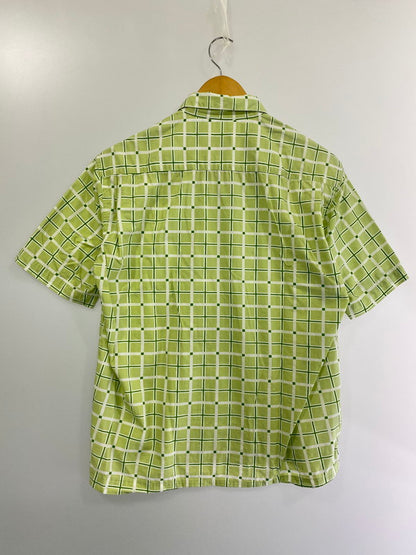 【中古品】【メンズ】  OLD STUSSY 90's S/S CHECK SHIRT オールドステューシー ショートスリーブ チェックシャツ 半袖シャツ トップス 142-240927-yn-12-min サイズ：S カラー：ライトグリーン 万代Net店